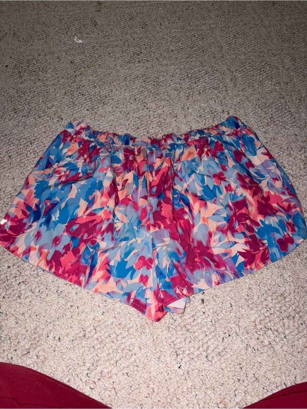 Old Navy Multicolor Floral Athletic Shorts - Pink Blue Peach